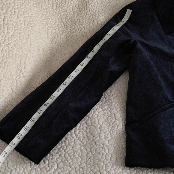 NWT Talbots 2P Navy Blue Velour Blazer Sport Coat - Picture 7 of 16